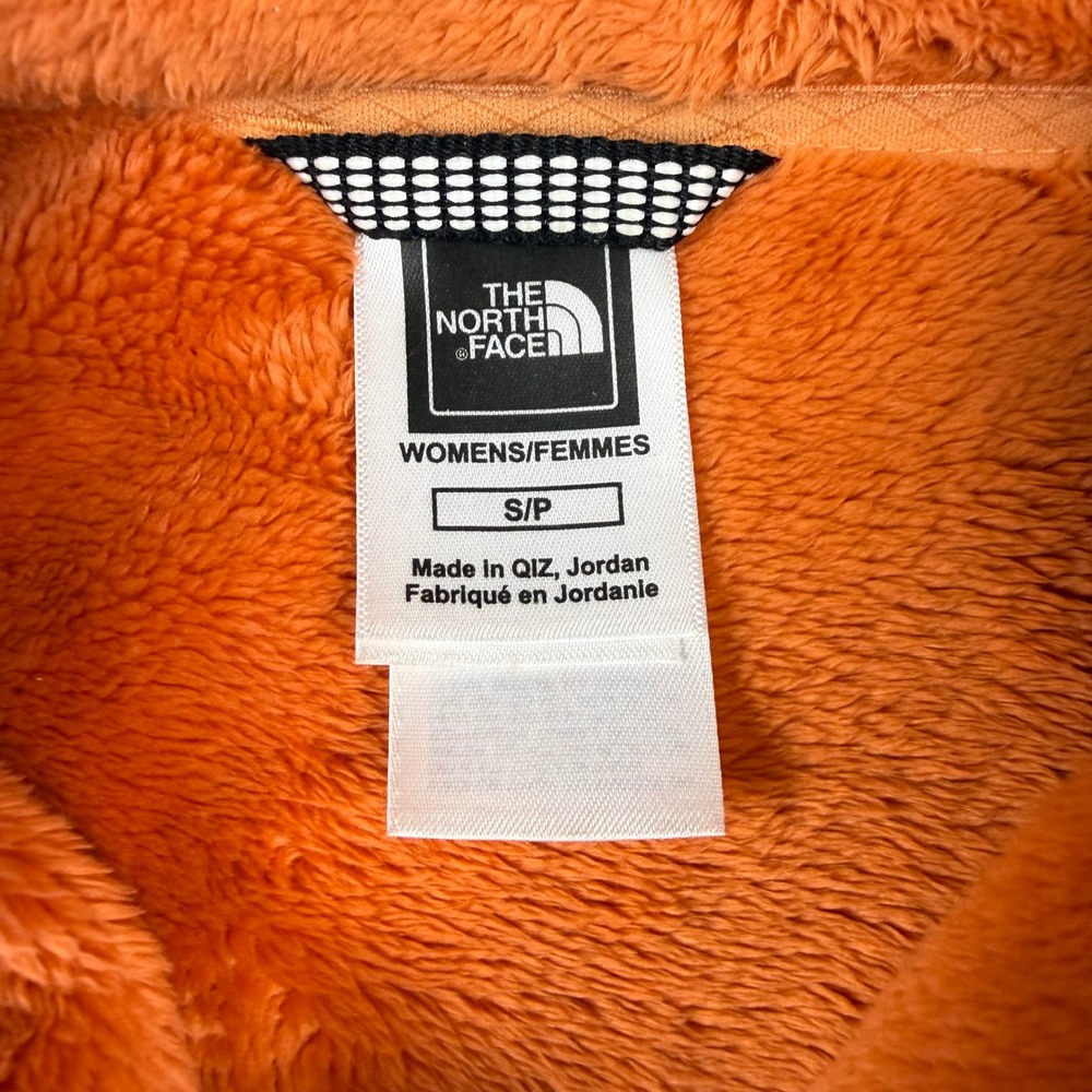 North Face Osito Fleece Pullover Womens‎ Small Orange Gorpcore Teddy Sherpa Cozy - Picture 5 of 6